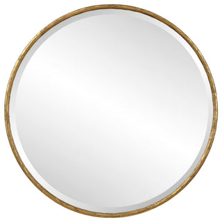Uttermost Sutton Aged Gold Round Mirror