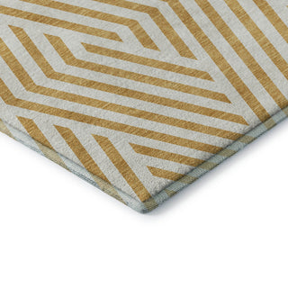 Premium Machine Washable Mayfield AMF550 Gold 5' x 7'6" Rug