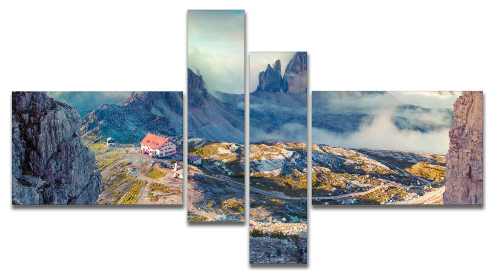 Beautiful Lacatelli in National Park, Landscape Canvas Print, 60"x32", 4 panels