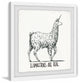 "Llamacorns Are Real" Framed Painting Print, 24"x24"