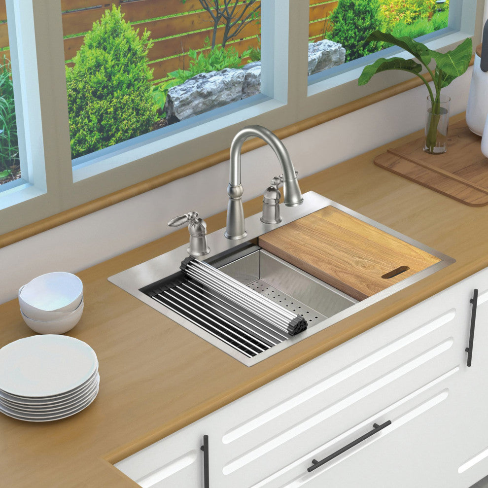 Transolid Kitchen Workstation, 3 Faucet Holes