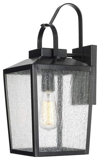 1 Light 8" Powder Coated Black Outdoor