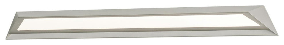 Ryland LED Vanity, Satin Nickel Finish, White Acrylic, 38"