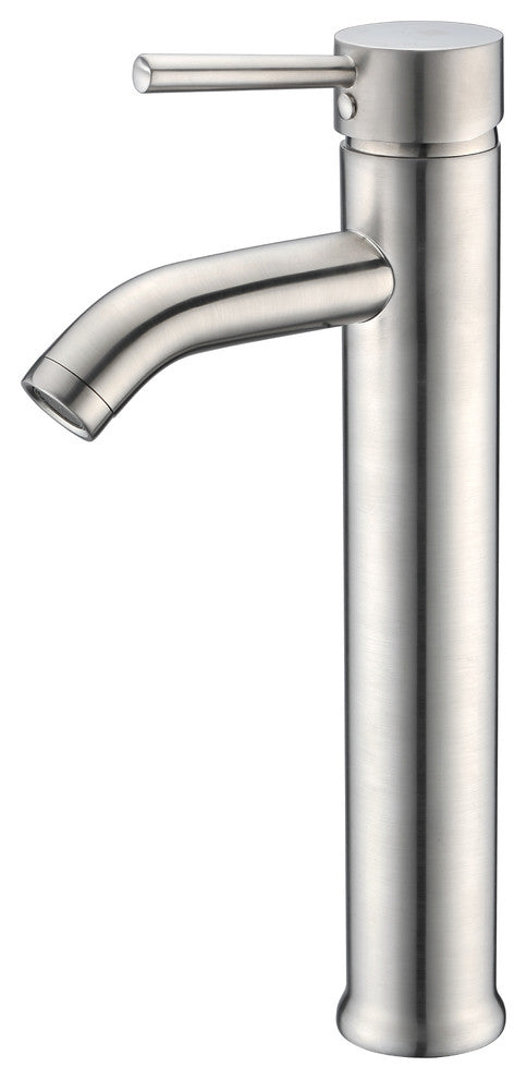 ANZZI Enti Series Deco-Glass Vessel Sink with Fann Faucet