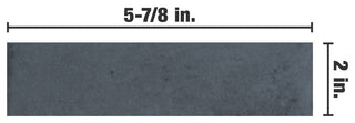 Coco Matte 2" x 5-7/8" Porcelain Floor and Wall Tile, Blu Nite