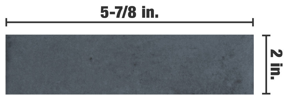 Coco Matte 2" x 5-7/8" Porcelain Floor and Wall Tile, Blu Nite