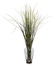Grass and Bamboo With Large Jar Silk Plant