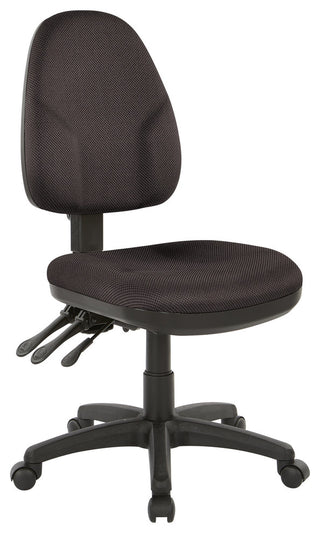 Dual Function Ergonomic Chair With Adjustable Back Height, Jet