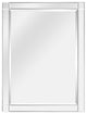 Squared Corner Beveled Rectangle Wall Mirror, Solid Wood Frame Mirror, 30" X 40"