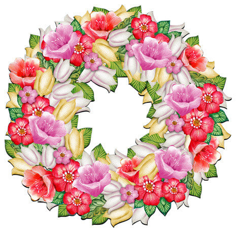 Flowers Summer Wreath Door Hanger