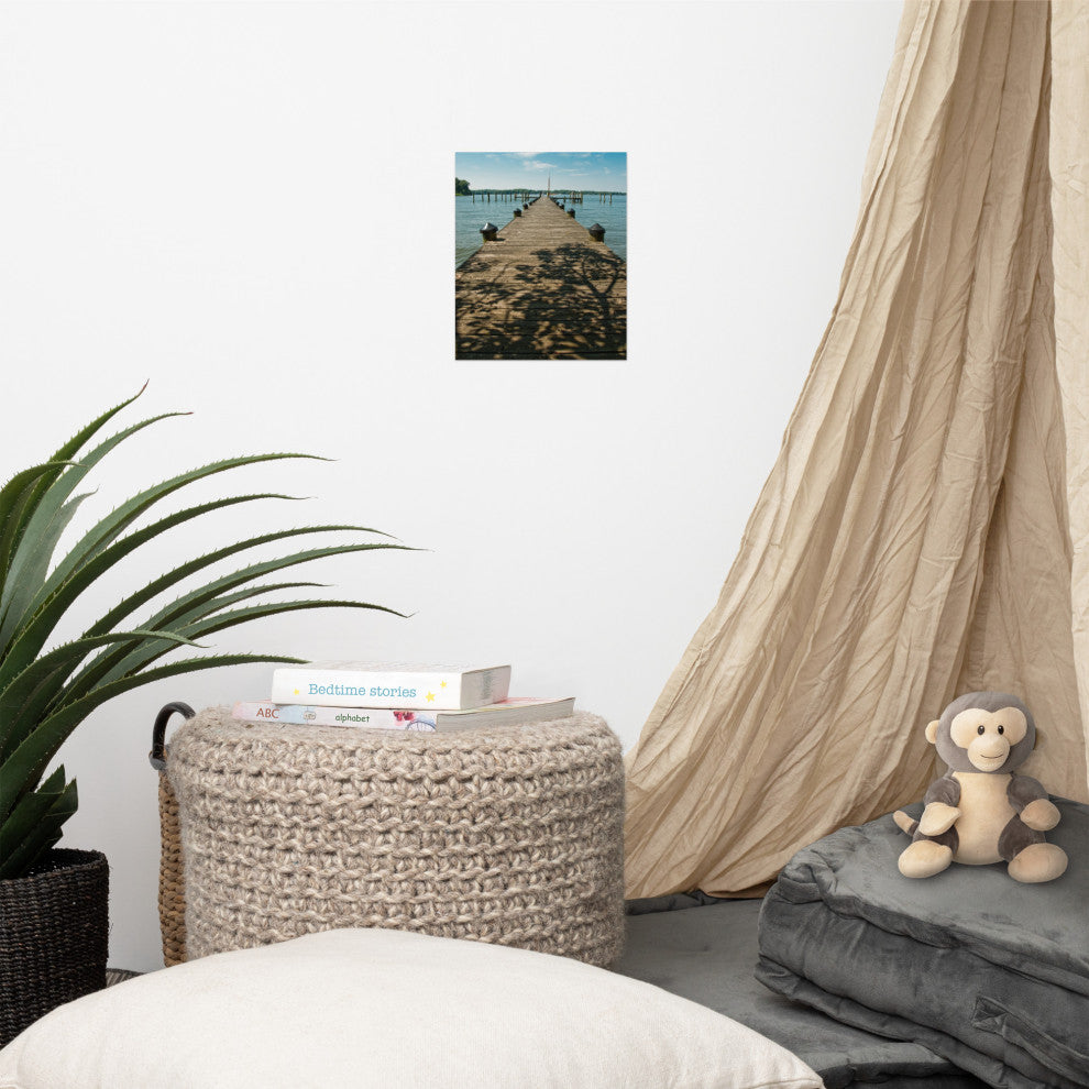 Endless Dock Landscape Photography Unframed Wall Art Print, 8" X 10"