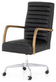 Bryson Channeled Desk Chair-Smoke