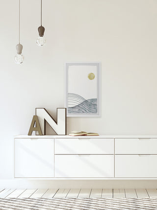 "Golden Moon" Framed Painting Print, 20"x30"