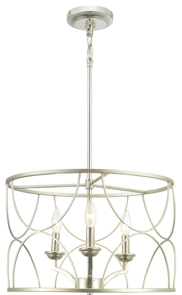 Landree Collection 3-Light Chandelier, Silver Ridge