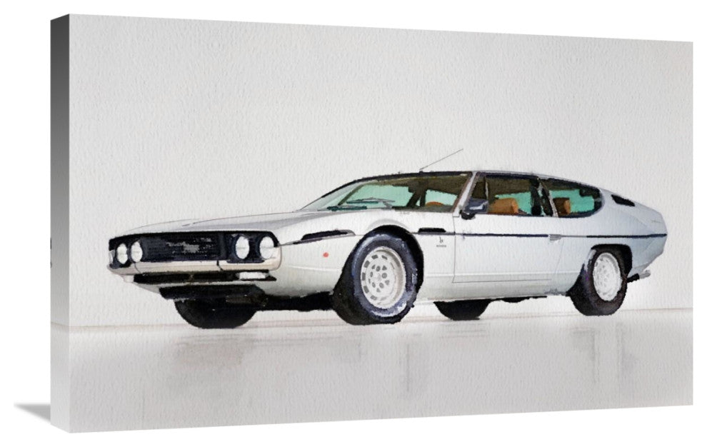 "Lamborghini Espada Watercolor" Fine Art Print
