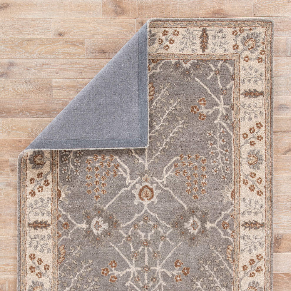Jaipur Living Chambery Handmade Floral Gray/Beige Area Rug, 8'x10'