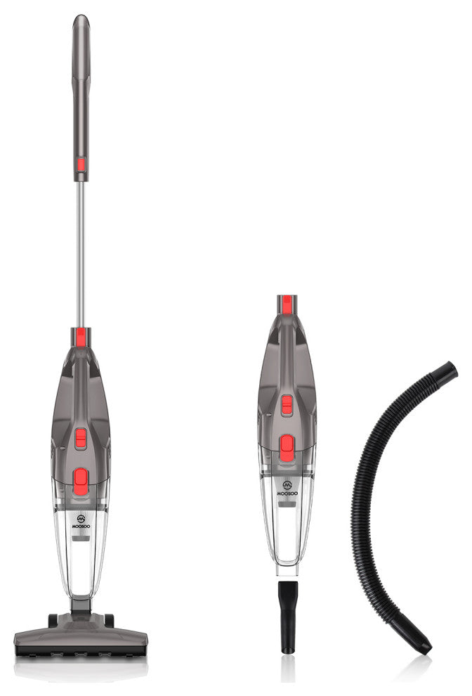 Moosoo Stick Vacuum Cleaner, Lightweight Corded Vacuum for Hard Floors, Pet Hair