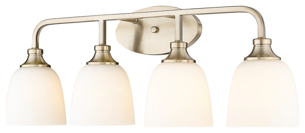 Alberta 4 Light 30" Modern Gold Vanity Light