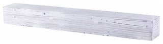 Weathered Beam Mantel, Rustic White, 48"