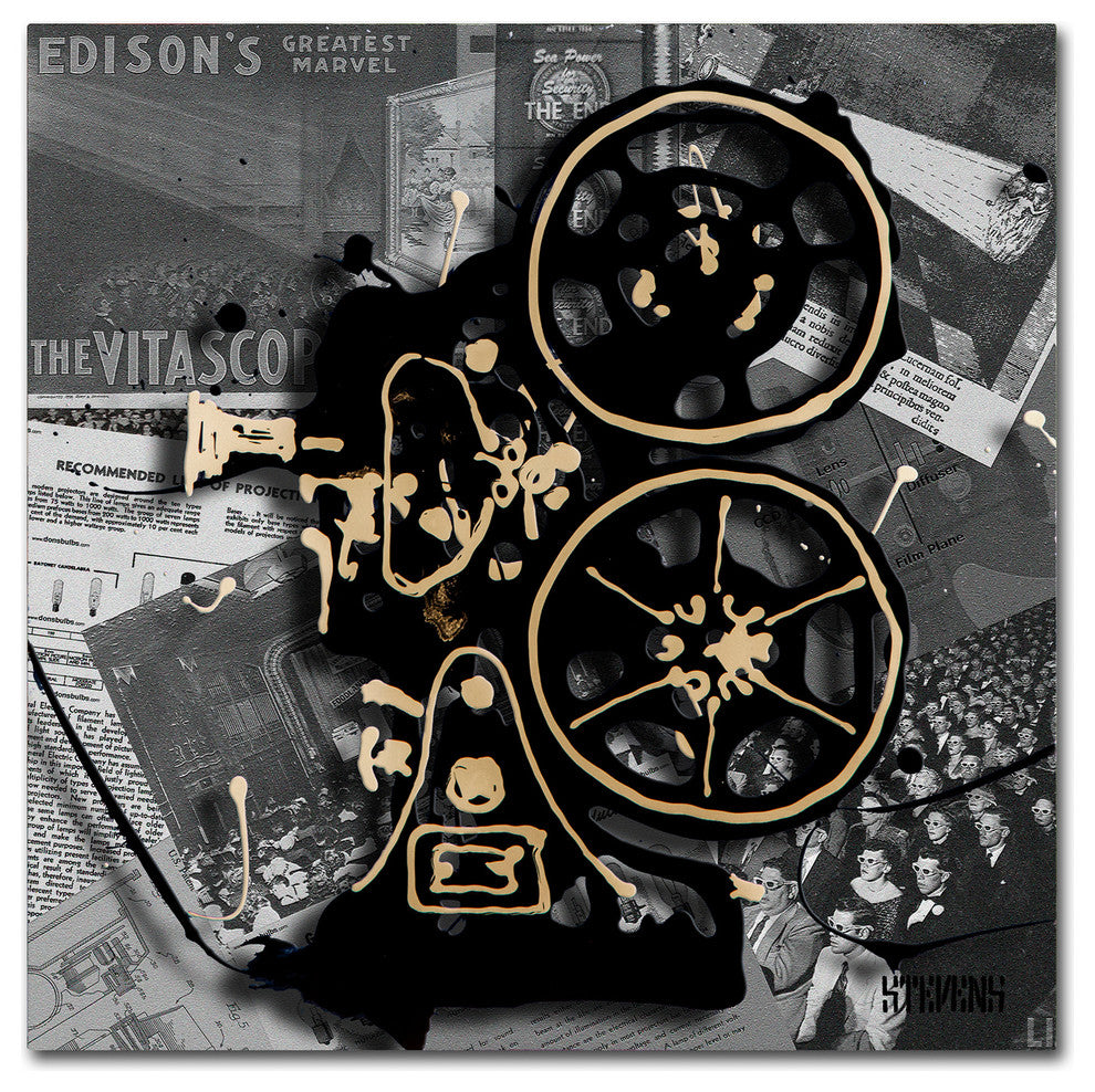 'Movie Projector' Canvas Art by Roderick Stevens