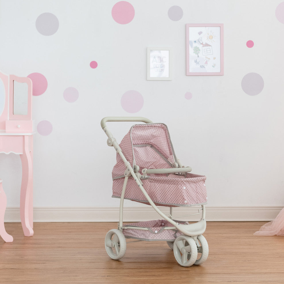 2-in-1 Baby Doll Jogging Stroller, Doll Pram