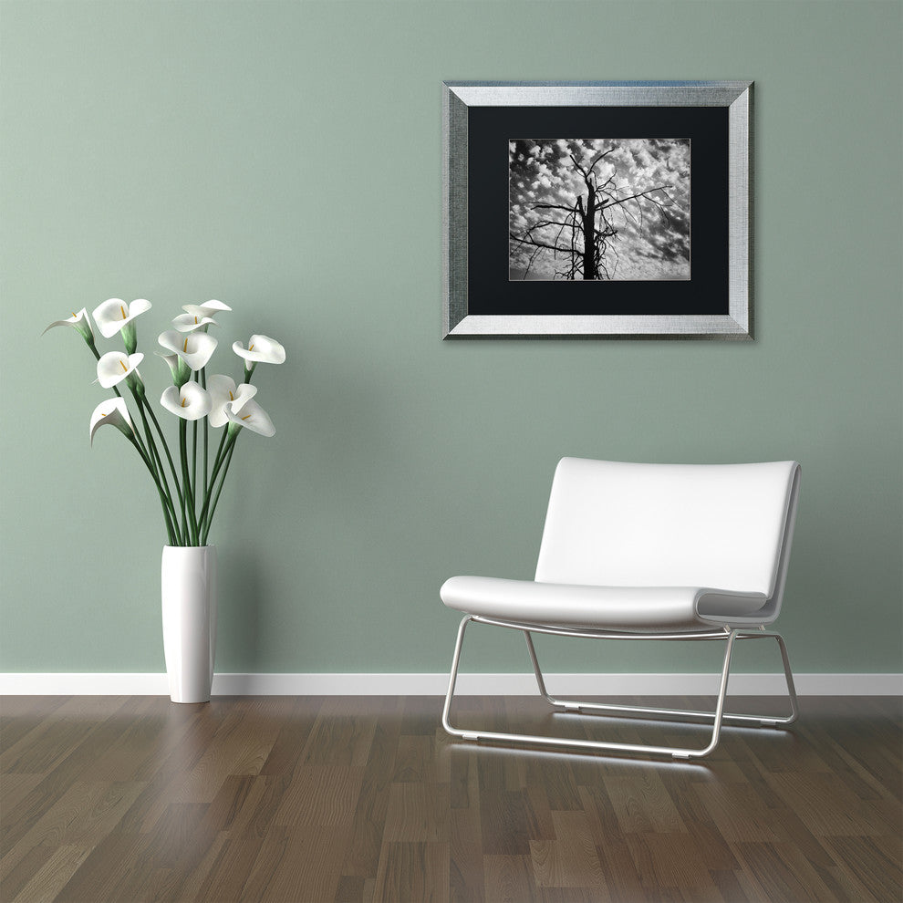 Jason Shaffer 'Sandy Ridge 2' Matted Framed Art, Silver Frame, Black Mat, 14x11