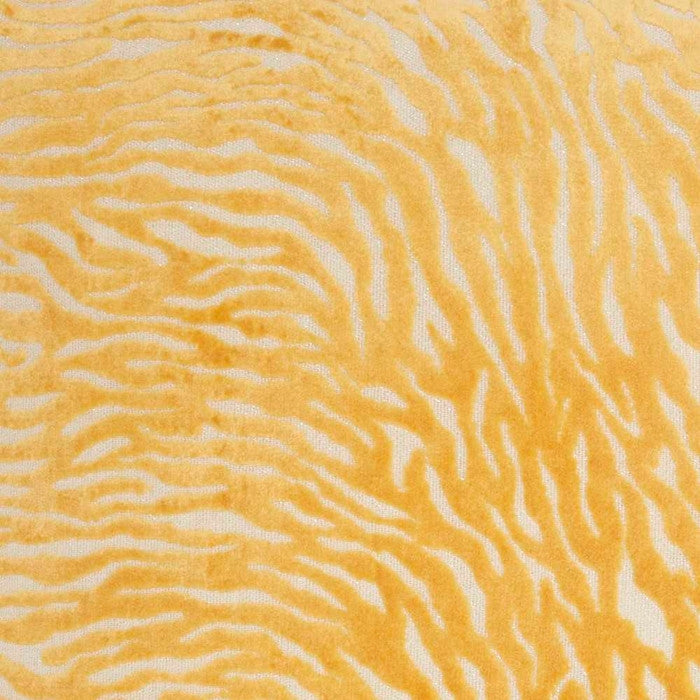 Nourison Home 20"x20" Luminescence Metallic Zebra Yellow Throw Pillows