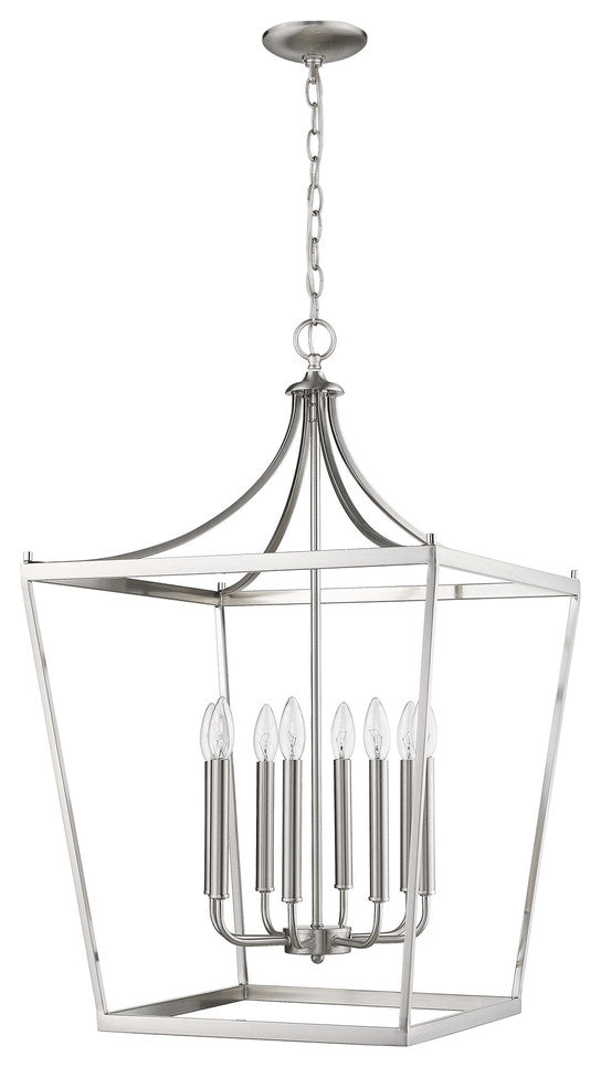 Kennedy 8-Light Satin Nickel Pendant