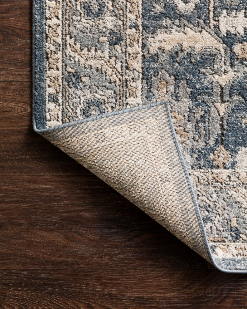 Teagan Area Rug by Loloi II, Denim/Pebble, 2'8"x10'6"