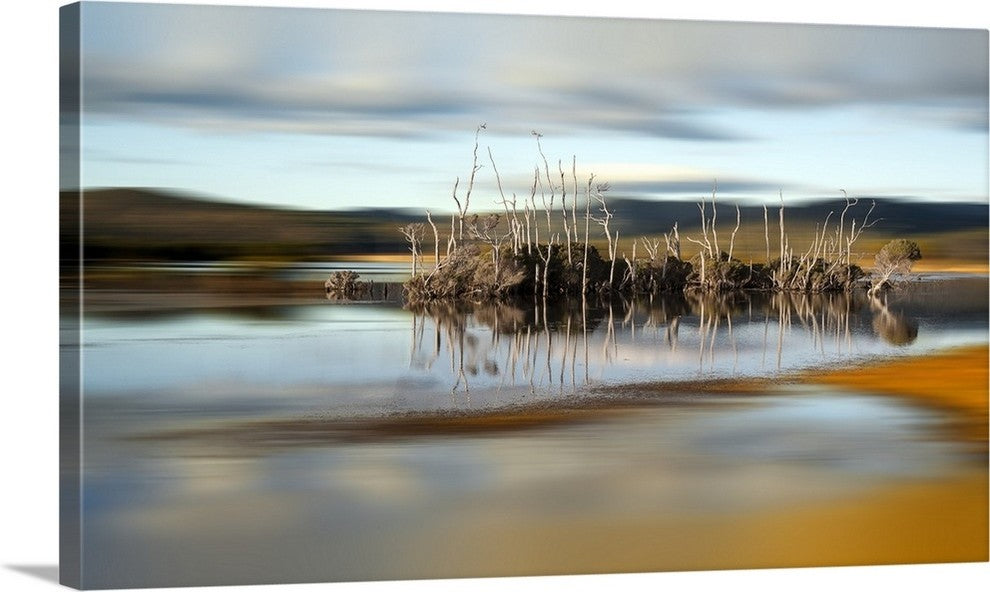 "Narawntapu Wetlands" Wrapped Canvas Art Print, 24"x14"x1.5"