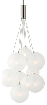 ET2 E25087-54 Burst 9 Light 20"W LED Pendant - Satin Nickel