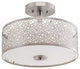Progress Lighting Mingle LED Semi-Flush Mount, Brushed Nickel