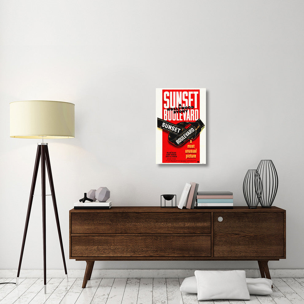 "Sunset Blvd Poster" Stretched Canvas Giclee by Hollywood Photo Archive, 20x30"