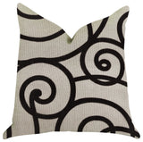 Moda Capella Black and White Luxury Throw Pillow, 20"x30" Queen