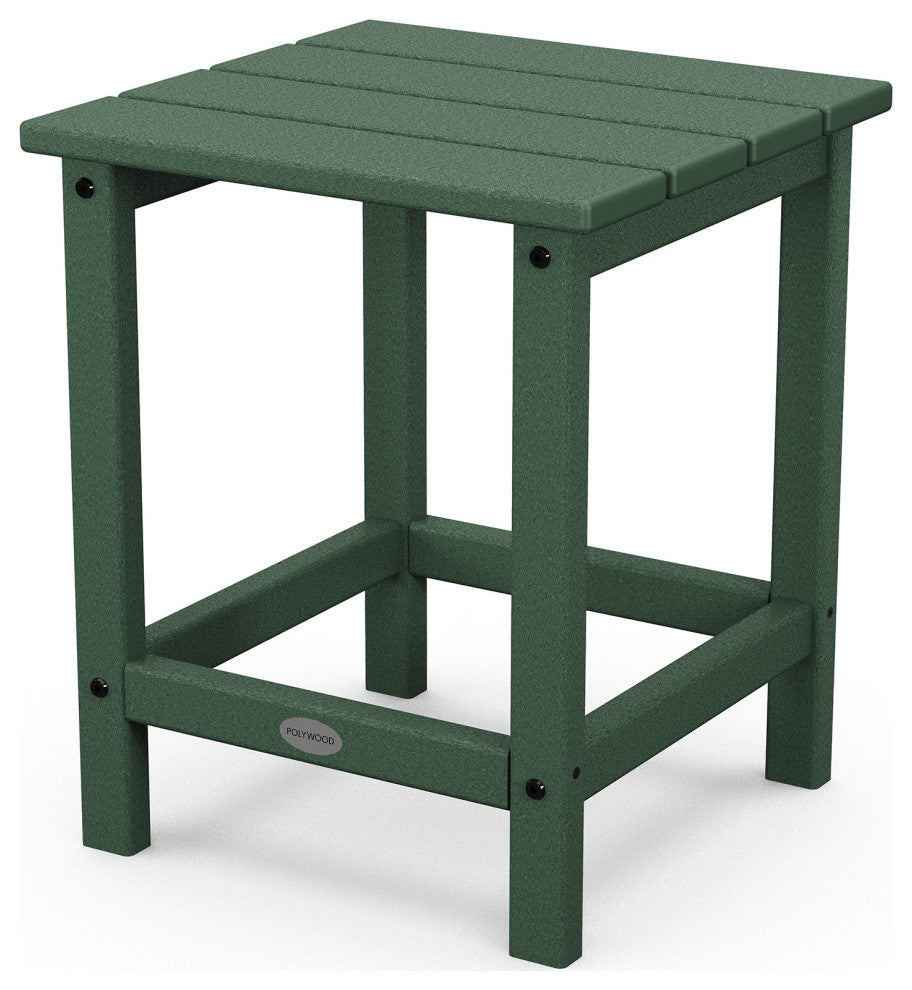 Polywood Long Island 18" Side Table, Green