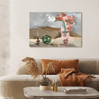 Rustic Still Life Flower Frameless Reverse Printed Tempered Art Glass Wall Art, Tmp-199017-4832