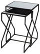 Demi Modern Mirrored Nesting Tables