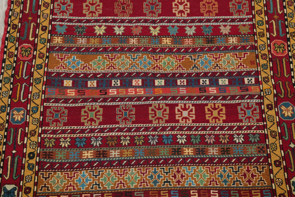 Kilim Oriental Traditional Hand-Knotted Persian Area Rug Wool, 6'5"x3'10