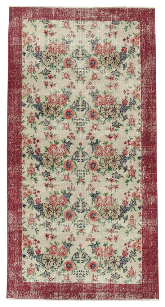Rug N Carpet - Handmade Oriental 3' 3" x 6' 7" Antique Small Area Rug