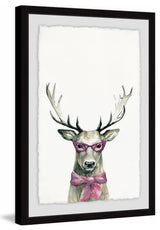"Pink Buck" Framed Painting Print, 16"x24"