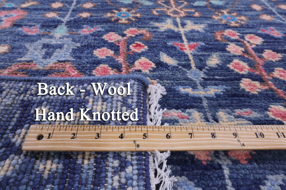 Hand-Knotted Turkish Oushak Wool Rug 4' 3" X 6' 6" - Q15372