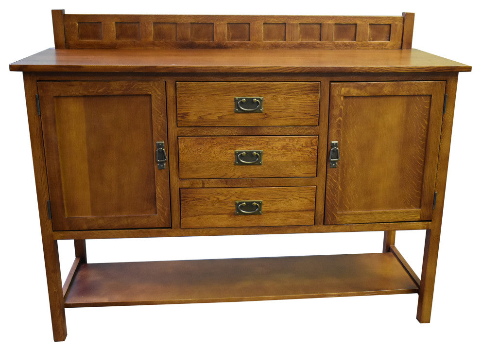 Mission Turner Sideboard with 3 Drawers and 2 Doors, Michael's Cherry (MC-A)