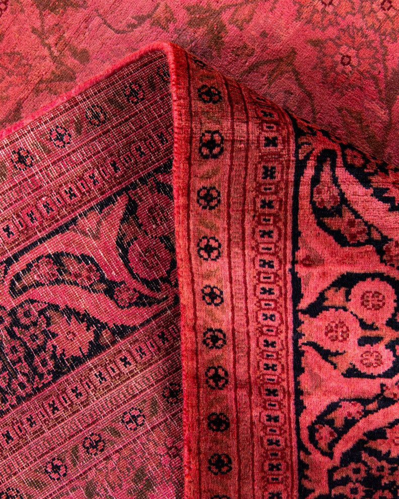 Fine Vibrance, One-of-a-Kind Hand-Knotted Area Rug Pink, 4'2"x5'10"