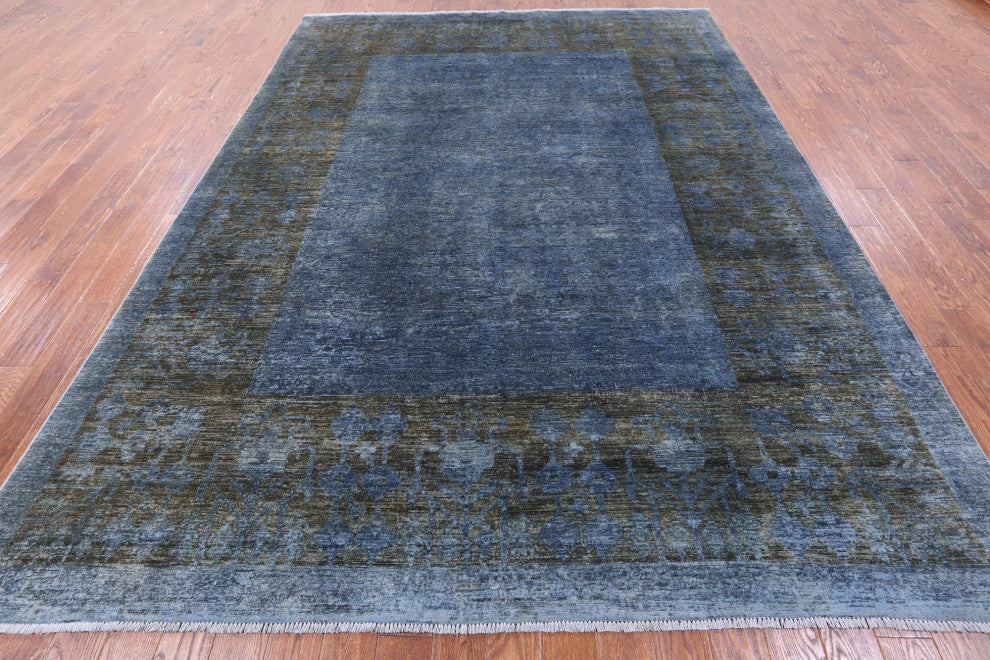 Handmade Overdyed Full Pile Wool Rug 9' 1" X 11' 10" - WR1963