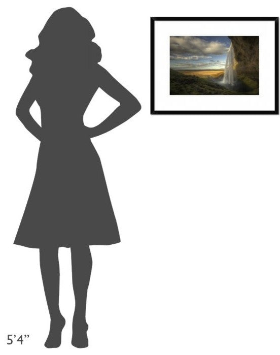 "Seljalandsfoss" Framed Digital Print by Max Witjes, 26"x20"
