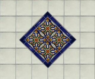 6x6 4 pcs Atessa Talavera Mexican Tile