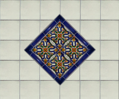 6x6 4 pcs Atessa Talavera Mexican Tile