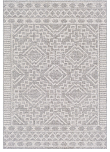 Surya Veranda VRD-2310 5'3"x7'3" Rug, Taupe/Ivory