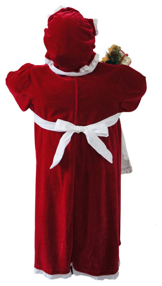 3' Music and Motion African American Mrs. Claus With Apron