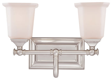 Quoizel NL8602BN Two Light Bath Fixture Nicholas Brushed Nickel